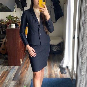 NWT Ann Taylor Navy Suit Jacket Blazer 0